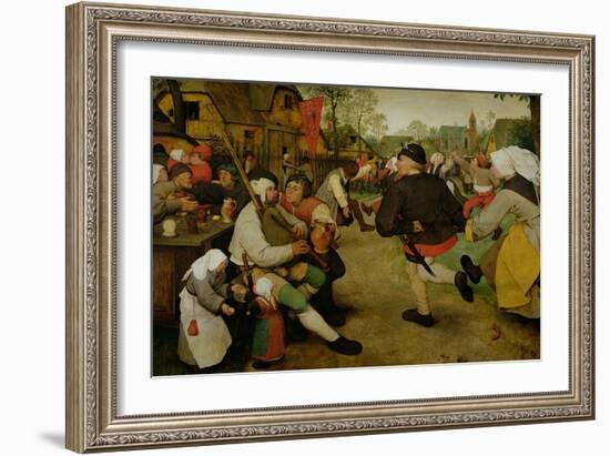 Peasant Dance, (Bauerntanz) 1568-Pieter Bruegel the Elder-Framed Giclee Print