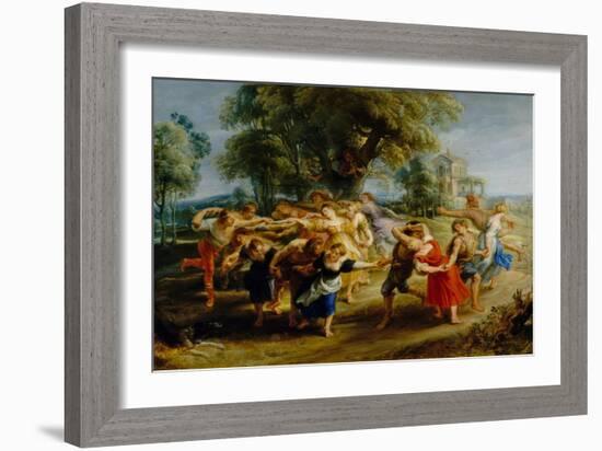 Peasant Dance-Peter Paul Rubens-Framed Giclee Print