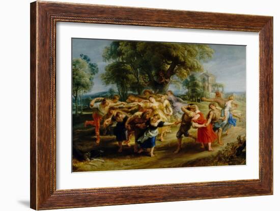 Peasant Dance-Peter Paul Rubens-Framed Giclee Print