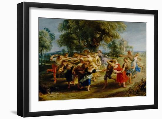 Peasant Dance-Peter Paul Rubens-Framed Giclee Print