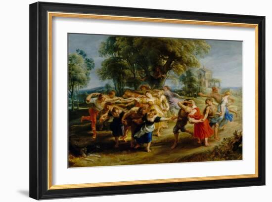 Peasant Dance-Peter Paul Rubens-Framed Giclee Print