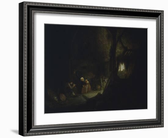 Peasant Family in Barn-Isack van Ostade-Framed Giclee Print