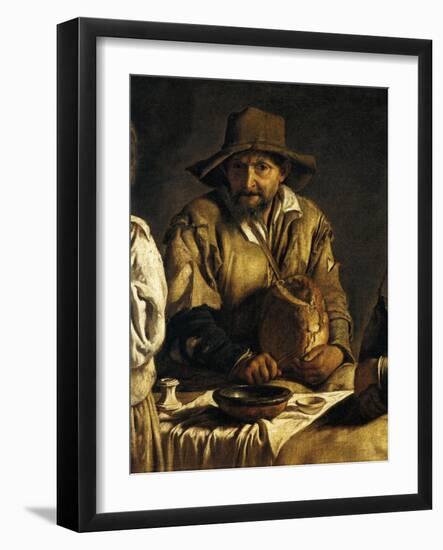 Peasant Family in Interior-Louis Le Nain-Framed Giclee Print