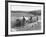 Peasant Farmers Working in Wheat Fields-null-Framed Photographic Print