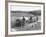 Peasant Farmers Working in Wheat Fields-null-Framed Photographic Print