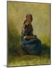 Peasant Girl with Folded Hands, 1837-Carl Spitzweg-Mounted Giclee Print