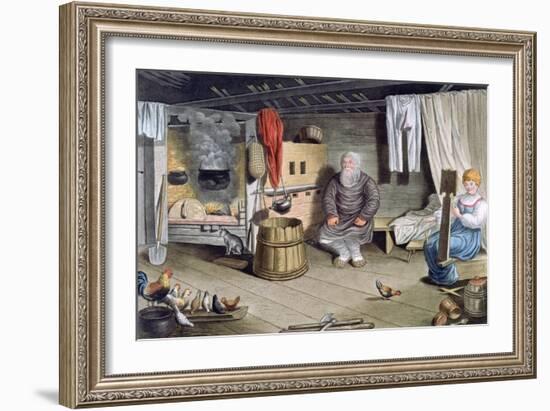 Peasant House, Russia, 1821-AC Houbigaot-Framed Giclee Print