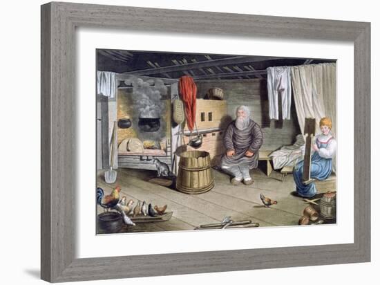 Peasant House, Russia, 1821-AC Houbigaot-Framed Giclee Print