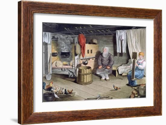 Peasant House, Russia, 1821-AC Houbigaot-Framed Giclee Print