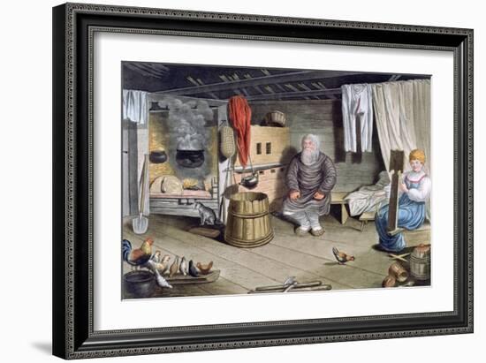 Peasant House, Russia, 1821-AC Houbigaot-Framed Giclee Print