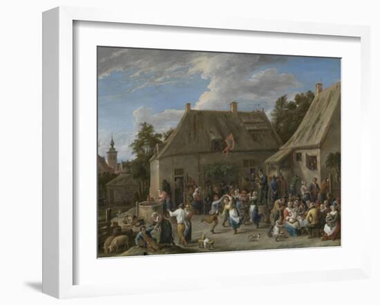 Peasant Kermis, C.1665-David the Younger Teniers-Framed Giclee Print