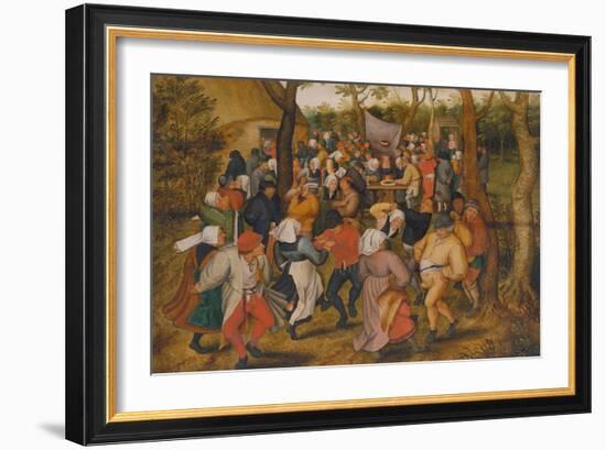 Peasant Kermis-Pieter Brueghel the Younger-Framed Giclee Print