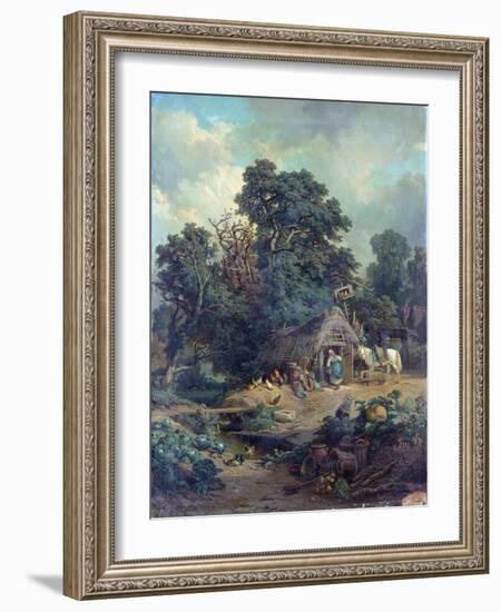 Peasant Landscape-Edouard-Theophile Blanchard-Framed Giclee Print