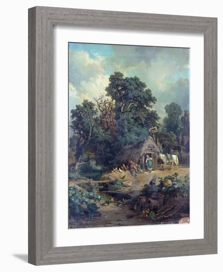 Peasant Landscape-Edouard-Theophile Blanchard-Framed Giclee Print