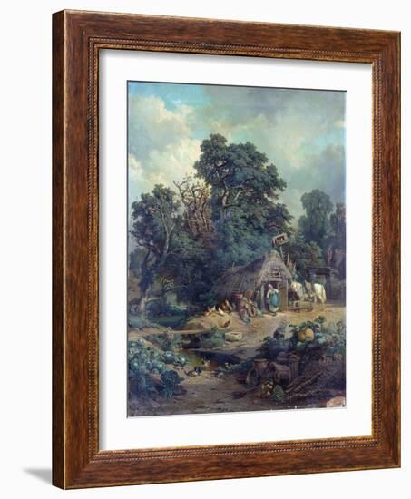 Peasant Landscape-Edouard-Theophile Blanchard-Framed Giclee Print