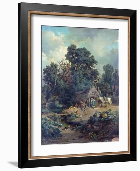 Peasant Landscape-Edouard-Theophile Blanchard-Framed Giclee Print