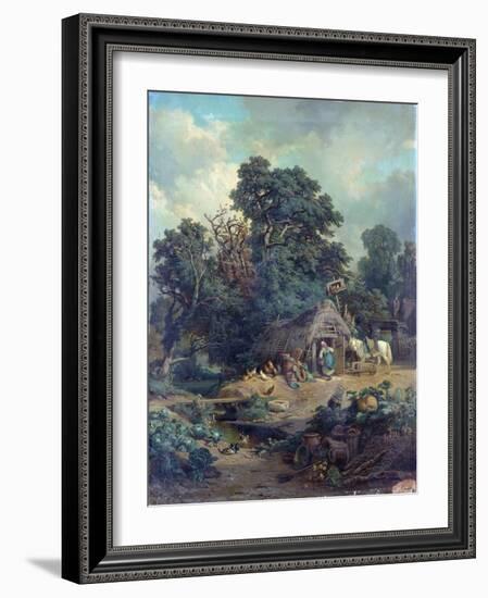 Peasant Landscape-Edouard-Theophile Blanchard-Framed Giclee Print