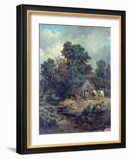 Peasant Landscape-Edouard-Theophile Blanchard-Framed Giclee Print