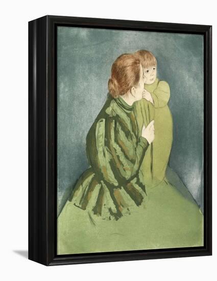 Peasant Mother and Child-Mary Cassatt-Framed Premier Image Canvas