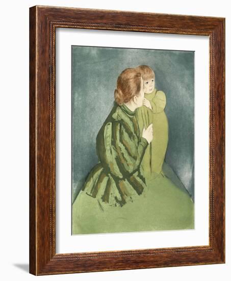 Peasant Mother and Child-Mary Cassatt-Framed Giclee Print