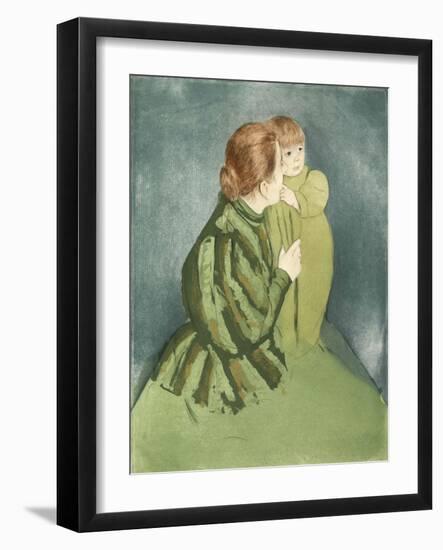 Peasant Mother and Child-Mary Cassatt-Framed Giclee Print