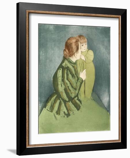 Peasant Mother and Child-Mary Cassatt-Framed Giclee Print