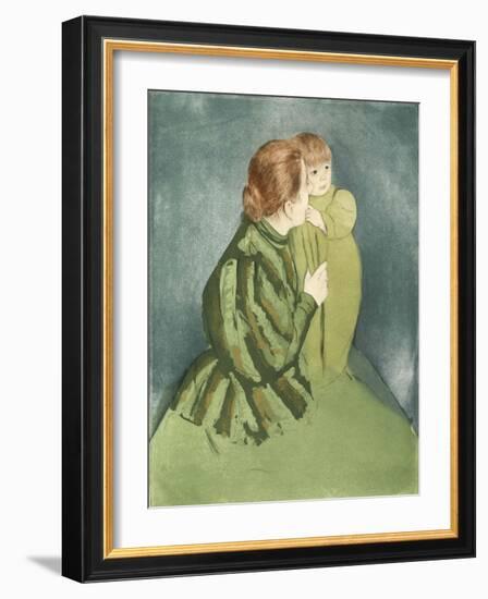 Peasant Mother and Child-Mary Cassatt-Framed Giclee Print