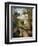 Peasant on an alley by a House, Pontoise-Camille Pissarro-Framed Giclee Print