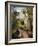 Peasant on an alley by a House, Pontoise-Camille Pissarro-Framed Giclee Print