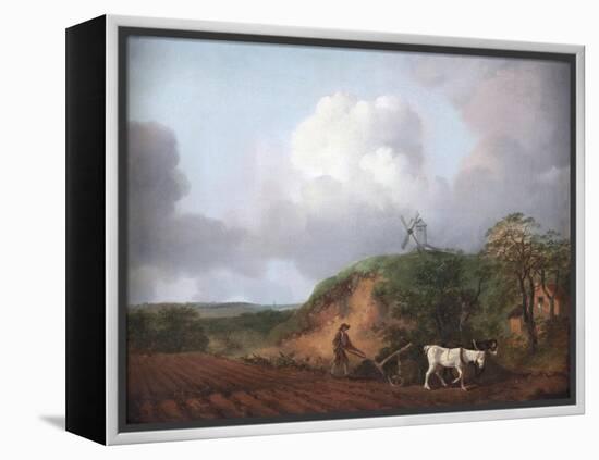 Peasant Ploughing with Two Horses, 1750-1753-Thomas Gainsborough-Framed Premier Image Canvas