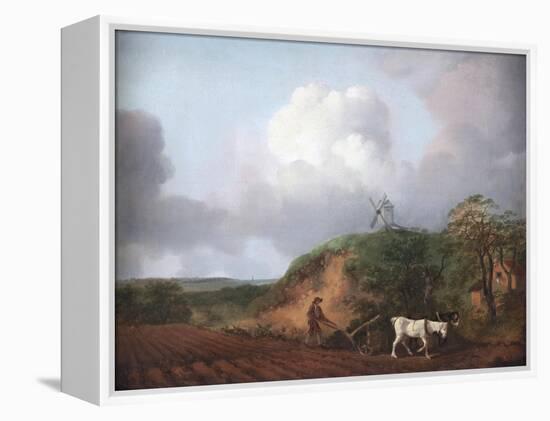 Peasant Ploughing with Two Horses, 1750-1753-Thomas Gainsborough-Framed Premier Image Canvas