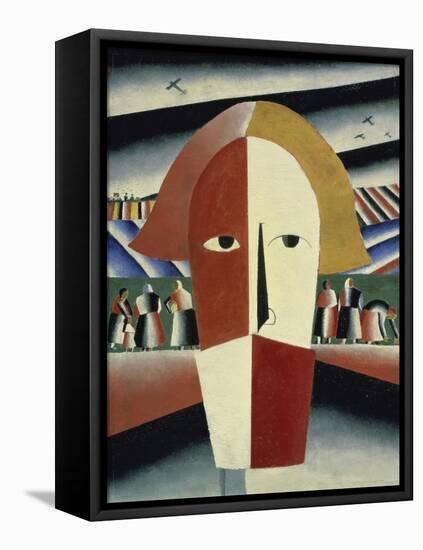 Peasant's Head, c.1928-1932-Kasimir Malevich-Framed Premier Image Canvas