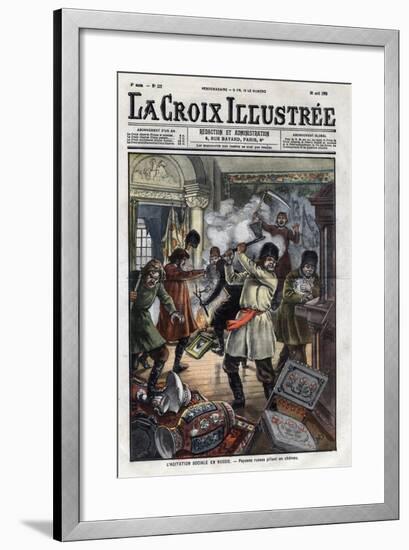 Peasant's Riot during the 1905'S Revolution-Stefano Bianchetti-Framed Giclee Print