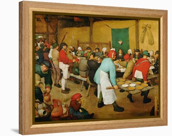 Peasant Wedding (Bauernhochzeit), 1568-Pieter Bruegel the Elder-Framed Premier Image Canvas