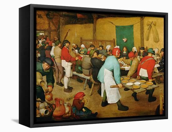 Peasant Wedding (Bauernhochzeit), 1568-Pieter Bruegel the Elder-Framed Premier Image Canvas