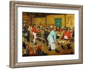Peasant Wedding (Bauernhochzeit), 1568-Pieter Bruegel the Elder-Framed Giclee Print