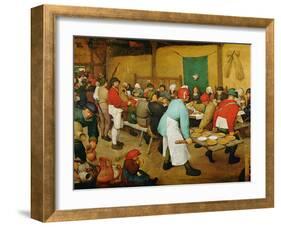 Peasant Wedding (Bauernhochzeit), 1568-Pieter Bruegel the Elder-Framed Giclee Print