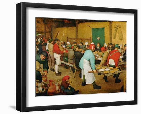 Peasant Wedding (Bauernhochzeit), 1568-Pieter Bruegel the Elder-Framed Giclee Print