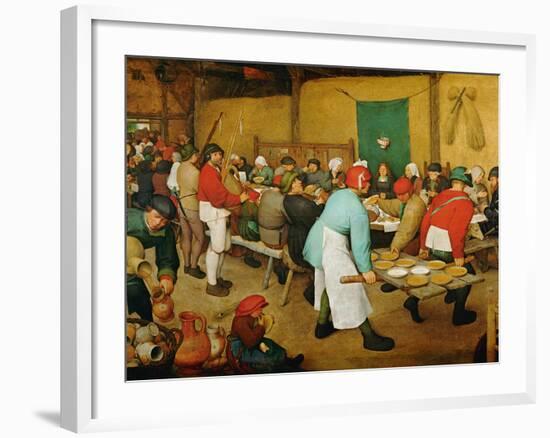 Peasant Wedding (Bauernhochzeit), 1568-Pieter Bruegel the Elder-Framed Giclee Print