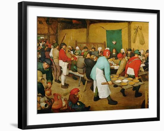 Peasant Wedding (Bauernhochzeit), 1568-Pieter Bruegel the Elder-Framed Giclee Print