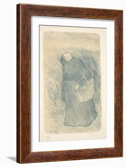 Peasant with a Basket, or Paysanne Avec Lampe, 1895 (Color Litho)-Henri-Gabriel Ibels-Framed Giclee Print