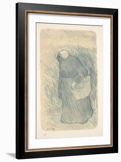 Peasant with a Basket, or Paysanne Avec Lampe, 1895 (Color Litho)-Henri-Gabriel Ibels-Framed Giclee Print