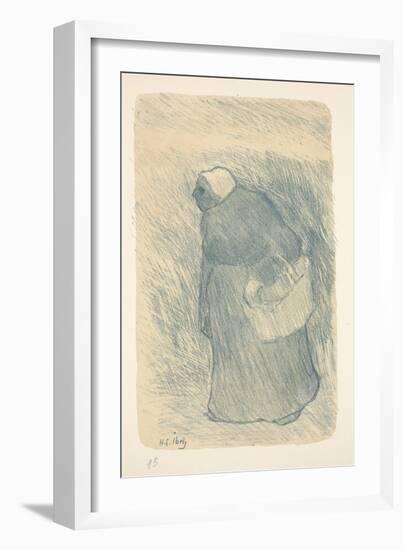 Peasant with a Basket, or Paysanne Avec Lampe, 1895 (Color Litho)-Henri-Gabriel Ibels-Framed Giclee Print