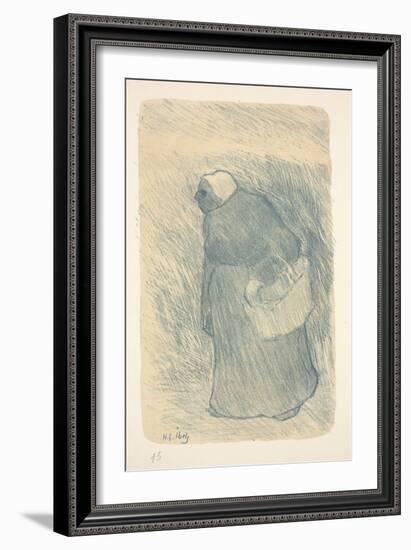 Peasant with a Basket, or Paysanne Avec Lampe, 1895 (Color Litho)-Henri-Gabriel Ibels-Framed Giclee Print