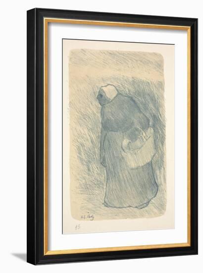 Peasant with a Basket, or Paysanne Avec Lampe, 1895 (Color Litho)-Henri-Gabriel Ibels-Framed Giclee Print