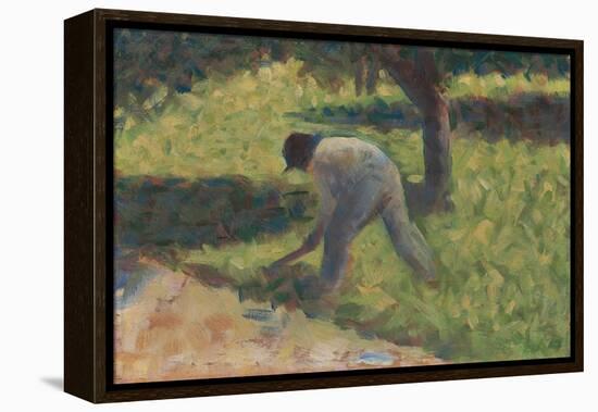 Peasant with a Hoe, c.1882-Georges Pierre Seurat-Framed Premier Image Canvas