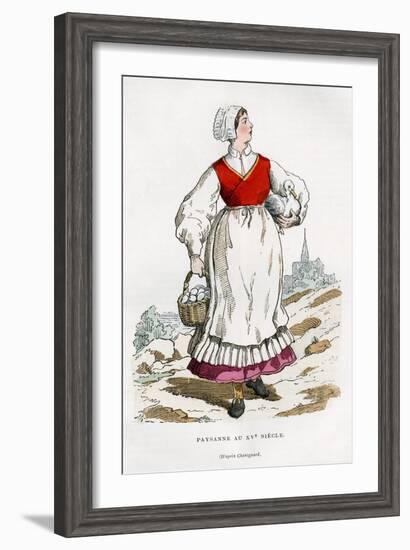 Peasant Woman, 15th Century (1882-188)-Chevignard Chevignard-Framed Giclee Print