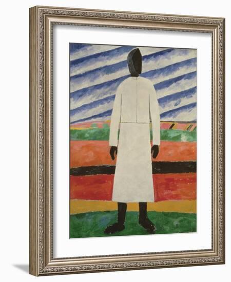 Peasant Woman, 1928-32-Kazimir Severinovich Malevich-Framed Giclee Print