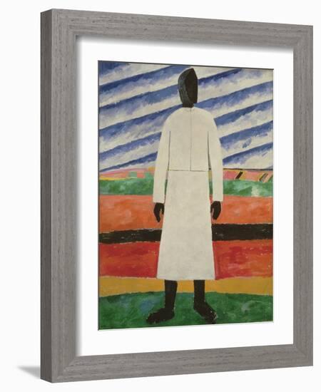 Peasant Woman, 1928-32-Kazimir Severinovich Malevich-Framed Giclee Print