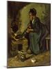 Peasant Woman Cooking by a Fireplace, 1885-Vincent van Gogh-Mounted Giclee Print